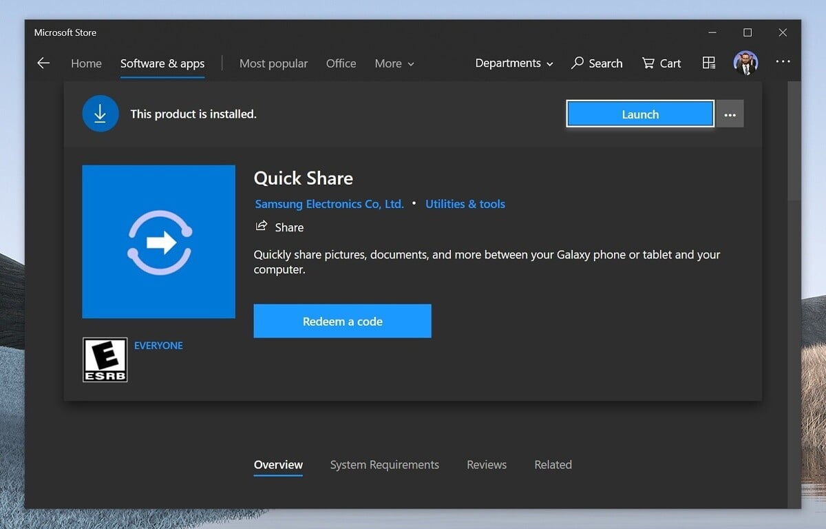 Quick Share Windows  10