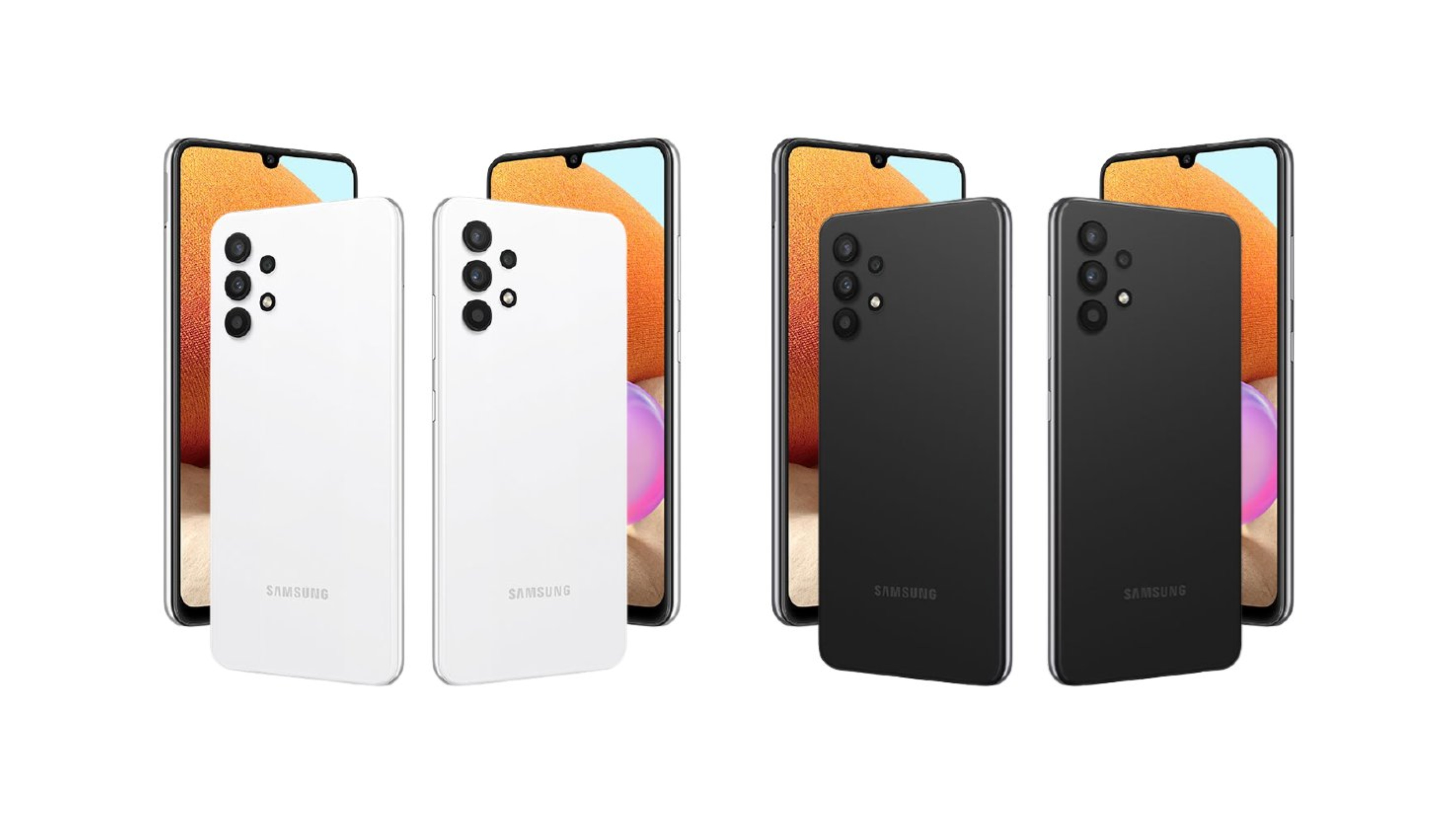 Los renders de prensa del Samsung Galaxy A32 4G sugieren una pantalla AMOLED