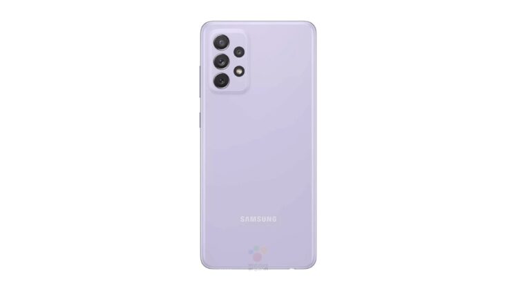 Entire specs of Galaxy A72 4G leak along with press renders 9 Samsung Galaxy A72 4G Violet Render Leak
