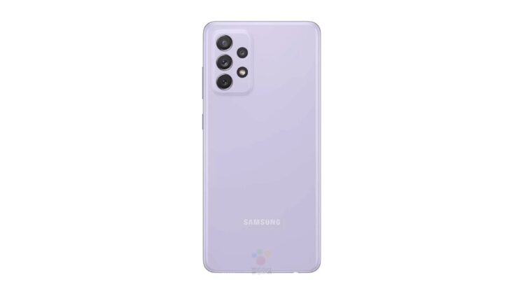 Samsung Galaxy A72 4G Violet Render Leak