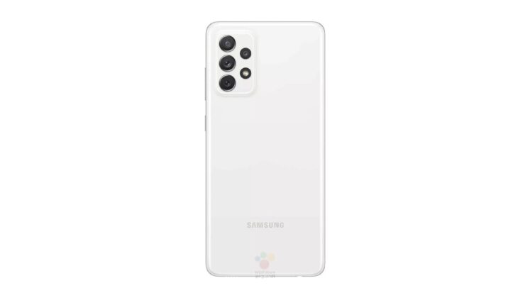 Entire specs of Galaxy A72 4G leak along with press renders 7 Samsung Galaxy A72 4G White Render Leak
