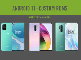 oneplus 8 android 11 custom roms