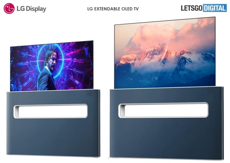 LG retractable OLED TV