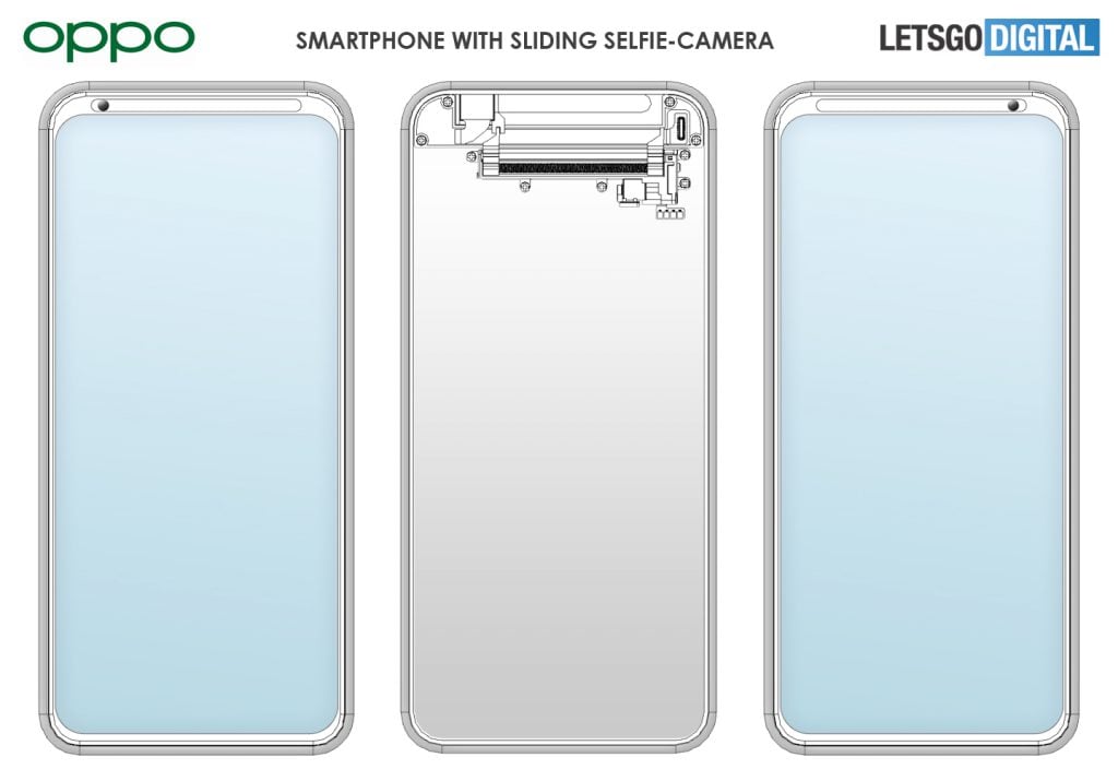 OPPO Smartphone Patent Movable Selfie Camera