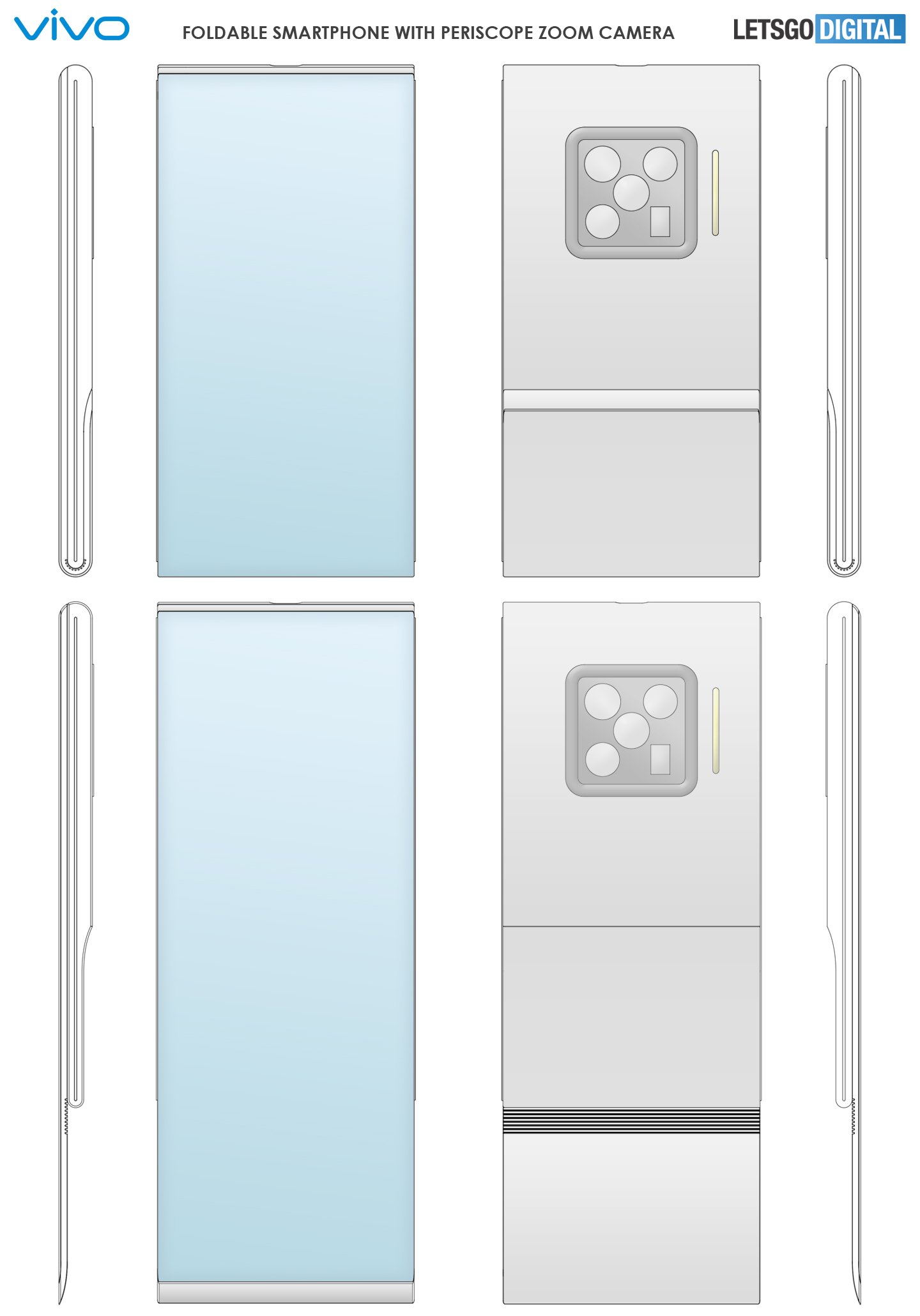 vivo Foldable Smartphone Elongated Display Patent