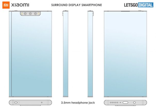 Xiaomi patents a Smartphone design with a surround display and an iPhone-like notch 5