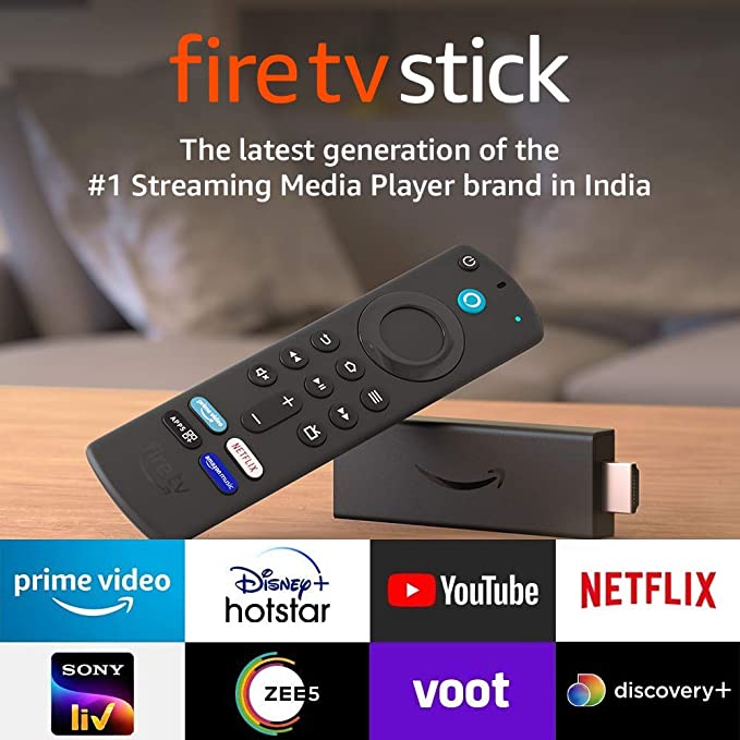 Fire TV Stick (3rd Gen) with Alexa Voice Remote (Includes