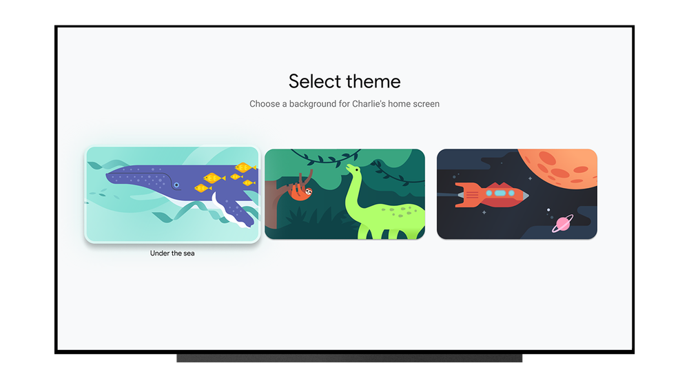 Chromecast with Google TV Kids Profile Themes
