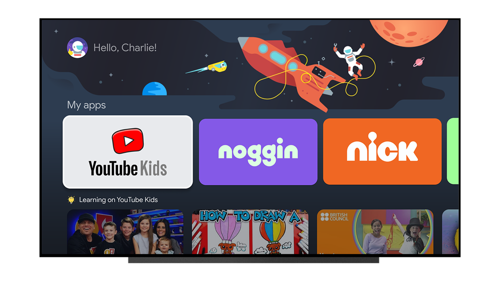 Chromecast مع ملفات تعريف Google TV Kids