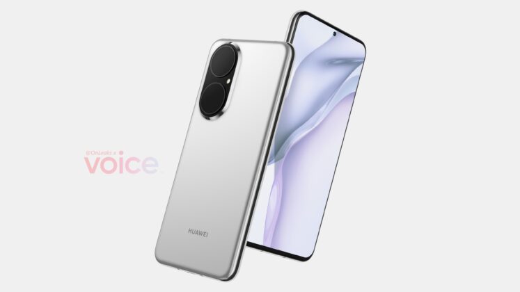 Huawei P50 renders show a flat display and same camera layout as the P50 Pro 7 Huawei P50