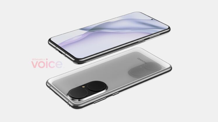 Huawei P50 renders show a flat display and same camera layout as the P50 Pro 6 Huawei P50