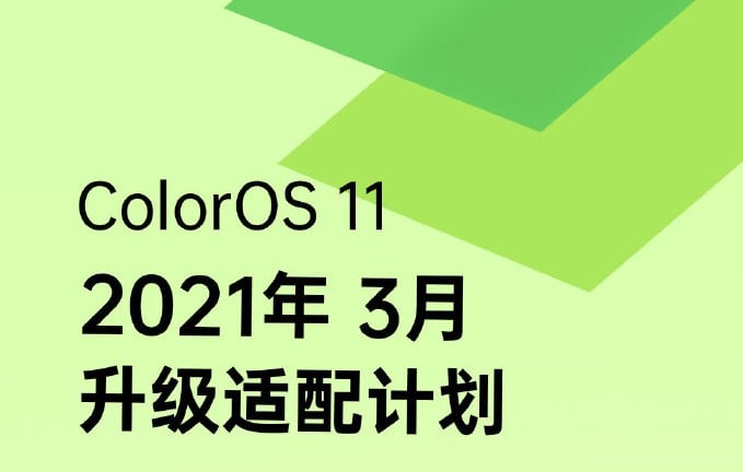 OPPO ColorOS 11 update China