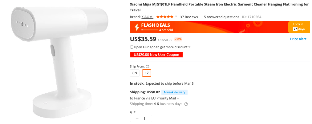 xiaomi mijia steam iron 1