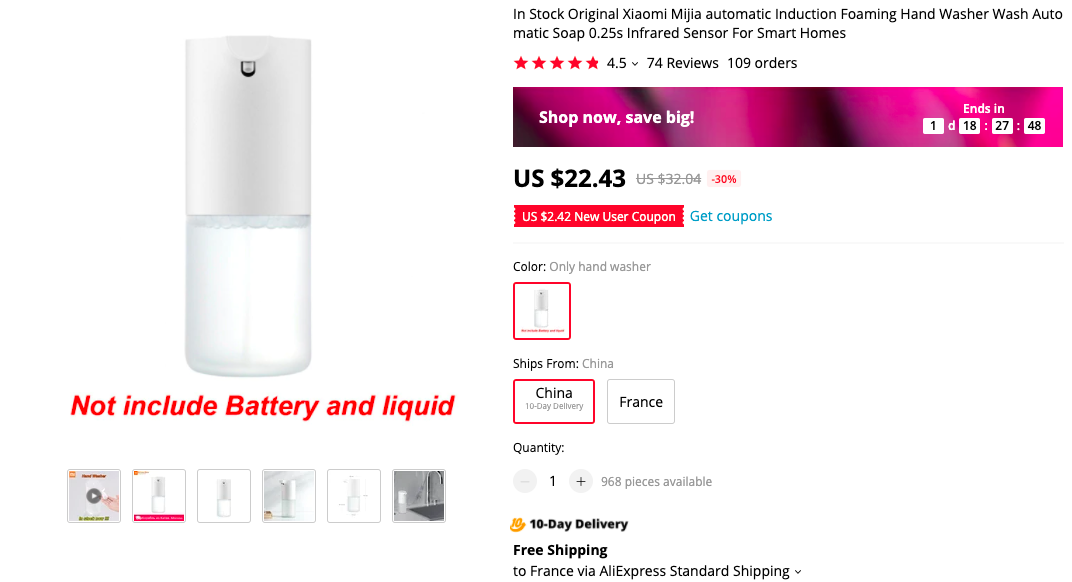 xiaomi mijia auto foam hand washer