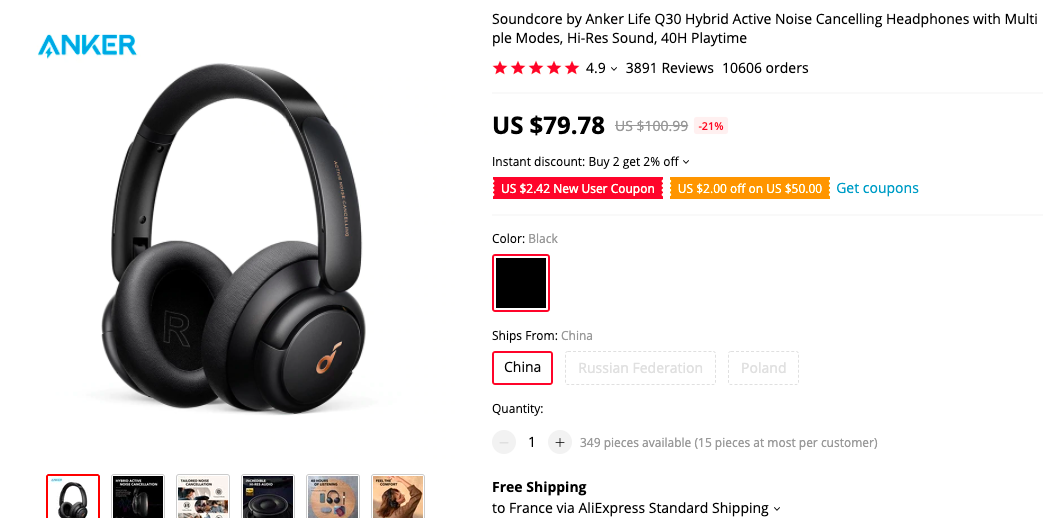 soundcore anker life Q30