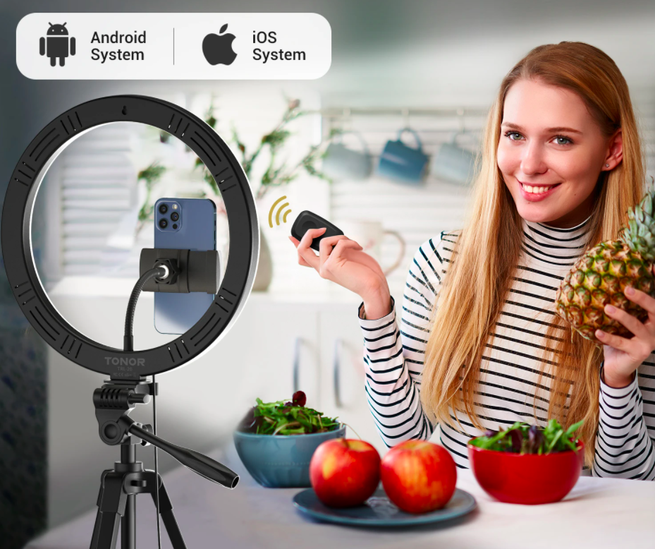 Tonor 12” Selfie Ring Light3