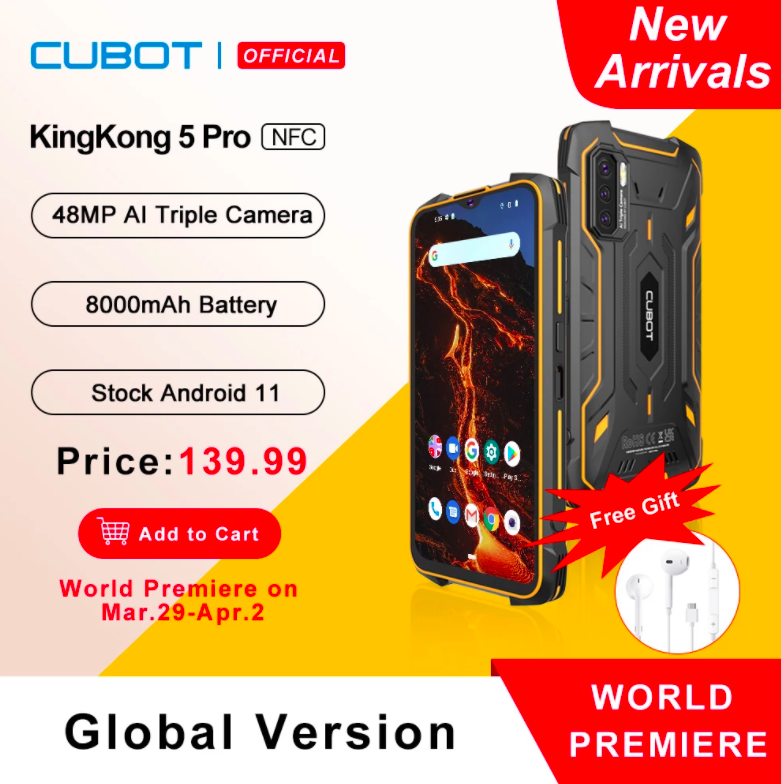 cubot kingkong 5 pro 