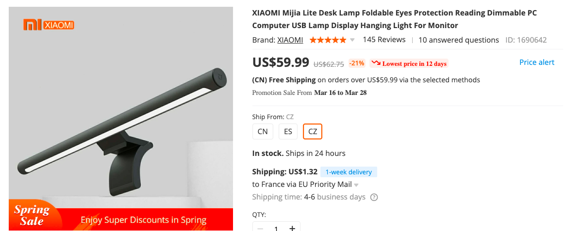 xiaomi mijia monitor light