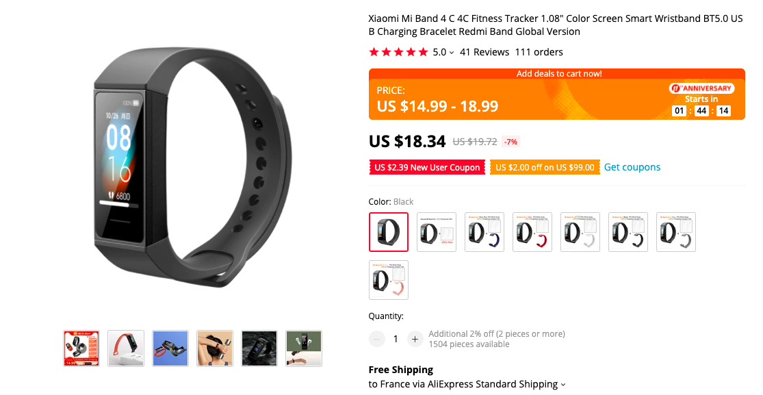 XIAOMI MI BAND 4C
