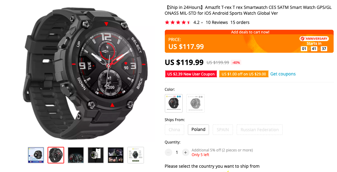 AMAZFIT T REX