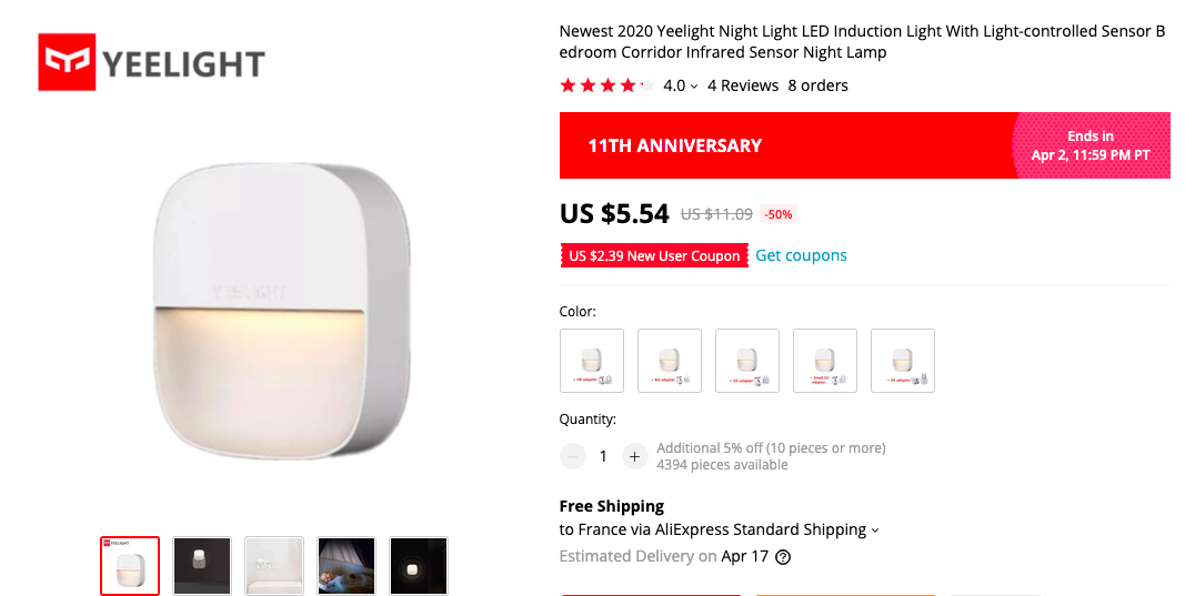 YEELIGHT NIGHT LIGHT