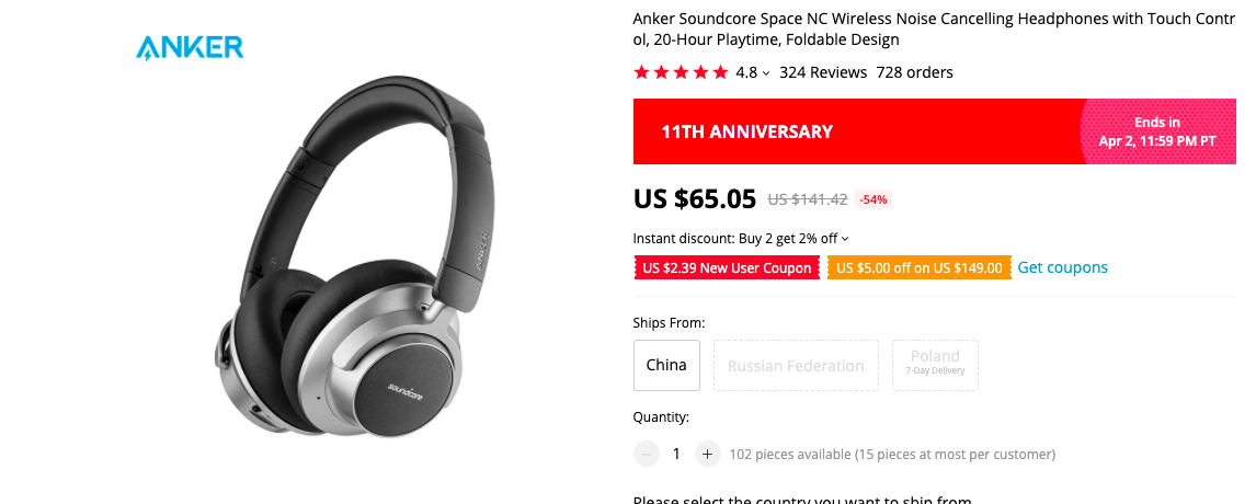ANKER SOUNDCORE SPACE NC