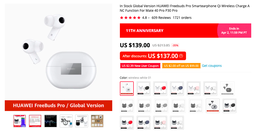 HUAWEI FREEBUDS PRO