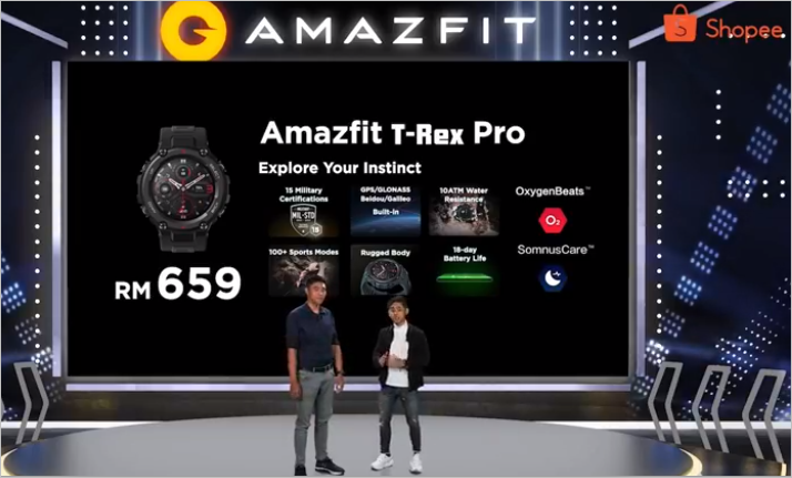 Explore Your Instinct With The Rugged Amazfit T-Rex Pro