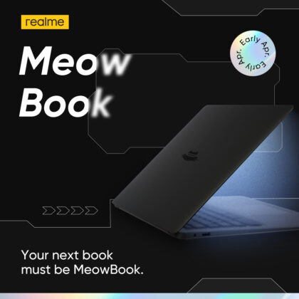 realme to launch MeowBook laptop, Meow AI speaker, and Meow VR glasses in early April 4