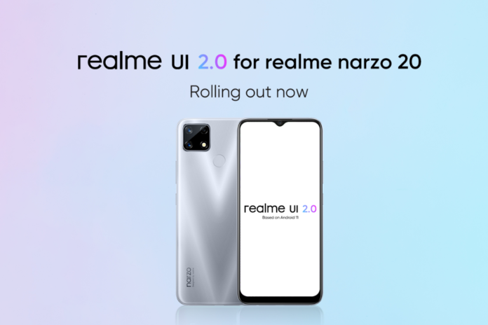 realme narzo 20 is only the second realme phone to get Android 11
