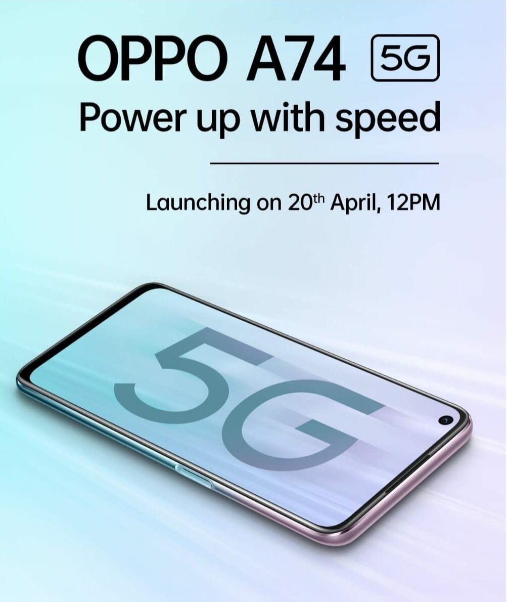 OPPO A74 5G launch date for India
