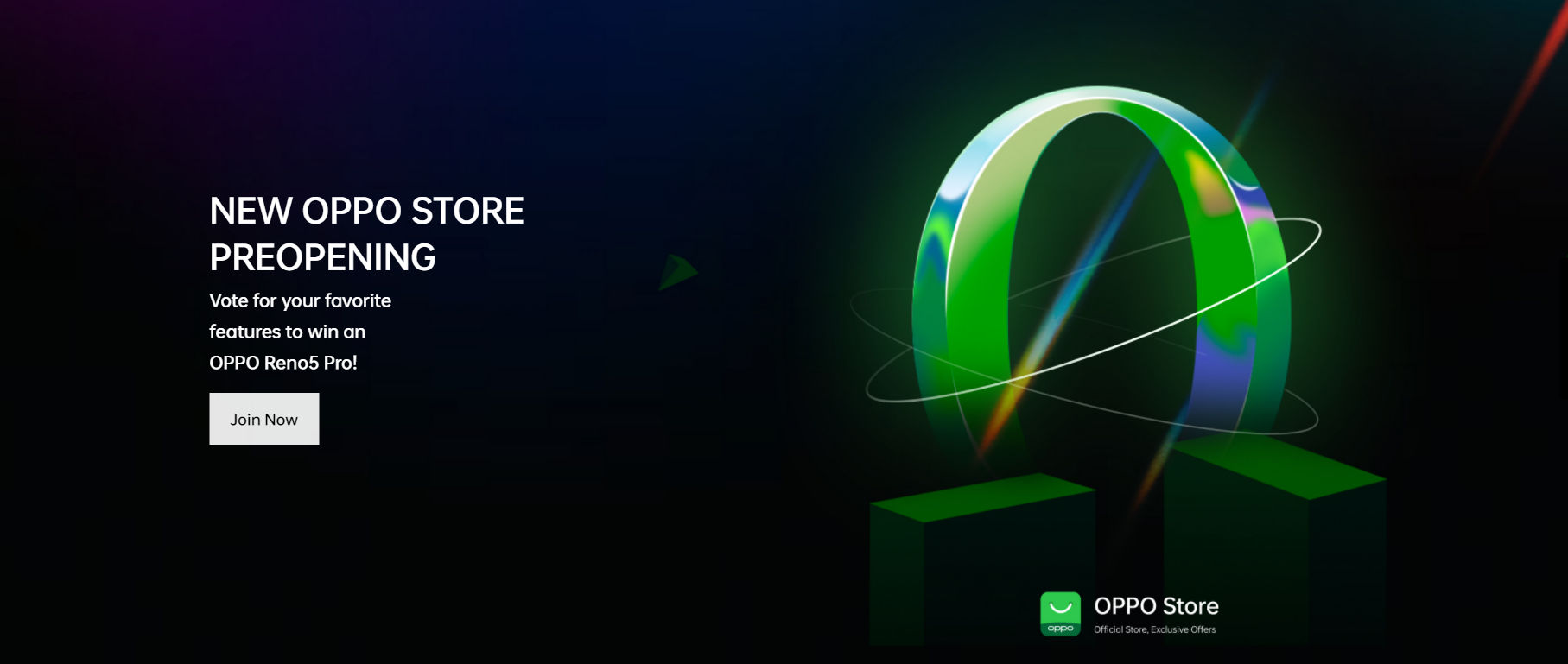 OPPO Online Store India Landing Page