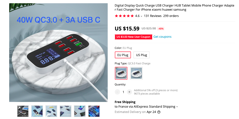 Deal: Buy Asometech 40W 8 in 1 USB fast-charging station for $15.59 ...
