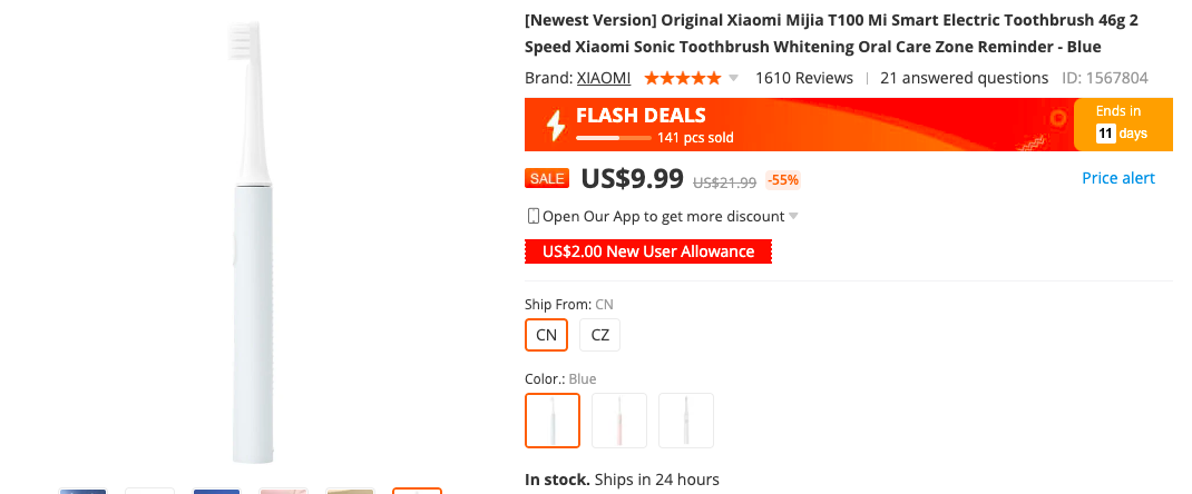 xiaomi mijia toothbrush