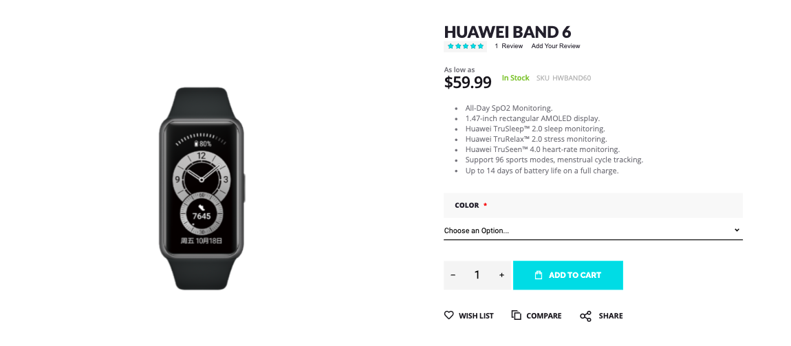 Huawei Band 6 Giztop deal