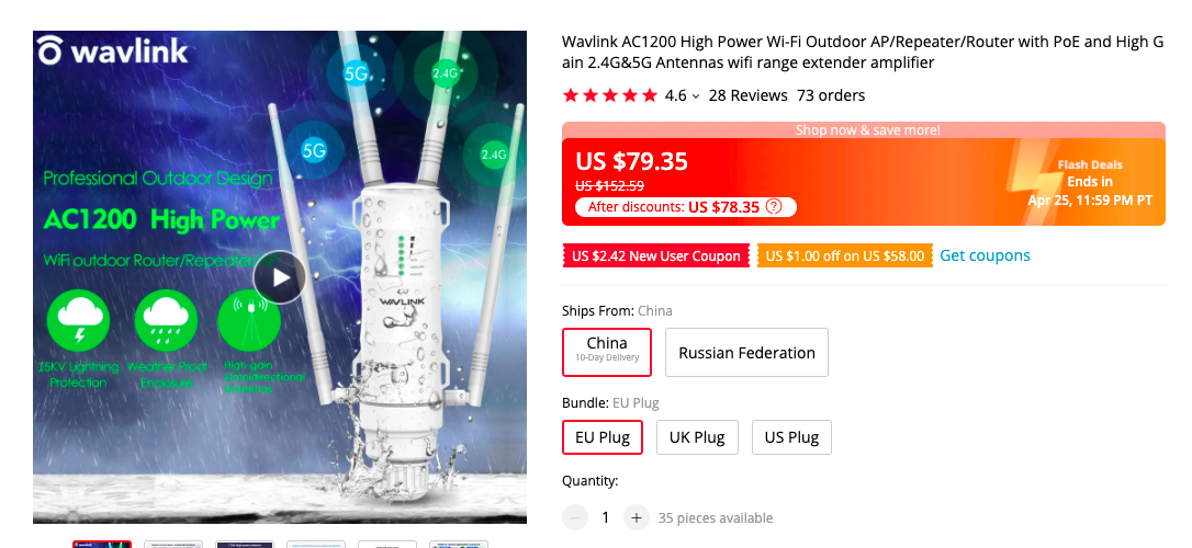 wavlink outdoor repeater