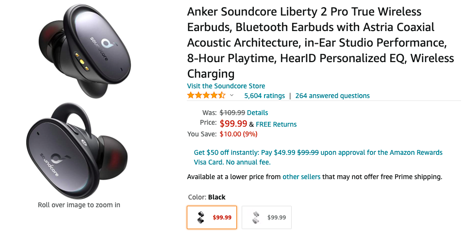 anker soundcore liberty 2 pro deal
