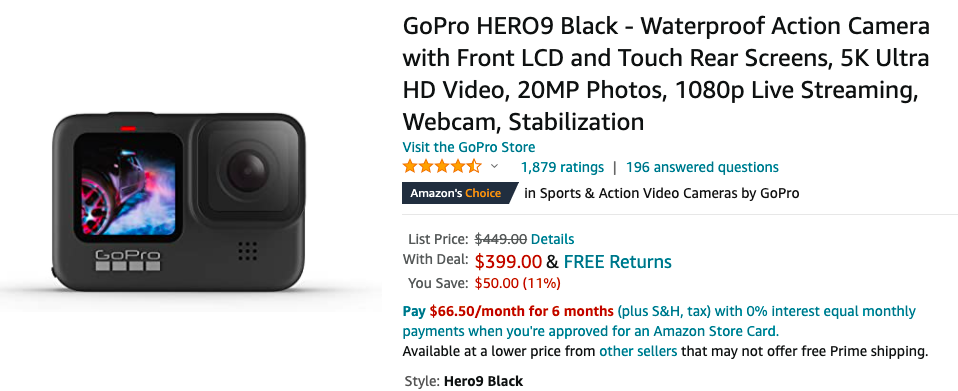 gopro hero9 deal