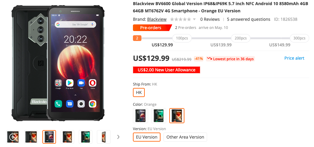 Deal: Get Blackview BV6600 for as low as $129.99. - Gizmochina