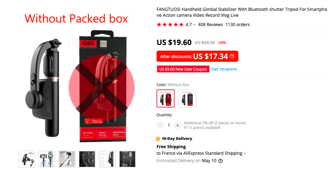 fangtuosi gimbal deal