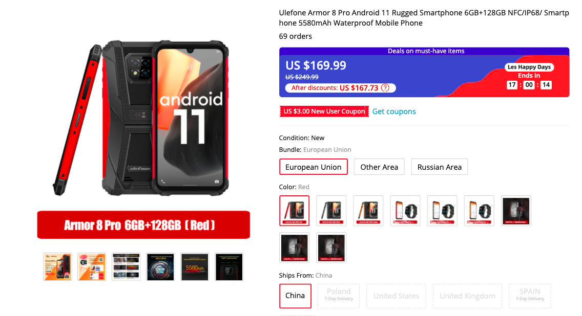 ulefone armor 8 pro deal