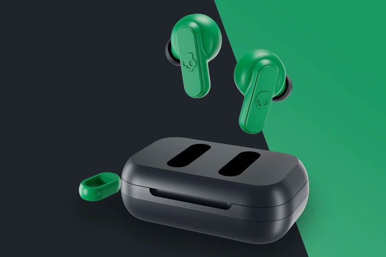 Skullcandy Dime Dark Blue Green Featured