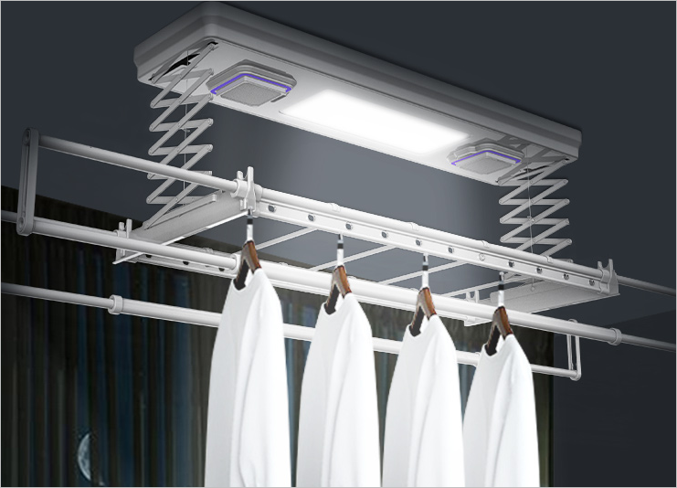 Smart clothes drying rack - Industrial Designers Society of America