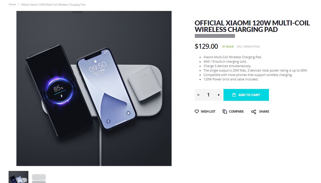 Xiaomi Smart Tracking Charging Pad Купить