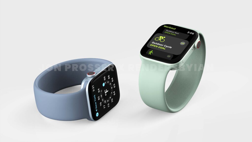 Apple Watch Series 7 renders show a uniform design across Apple products -  Gizmochina