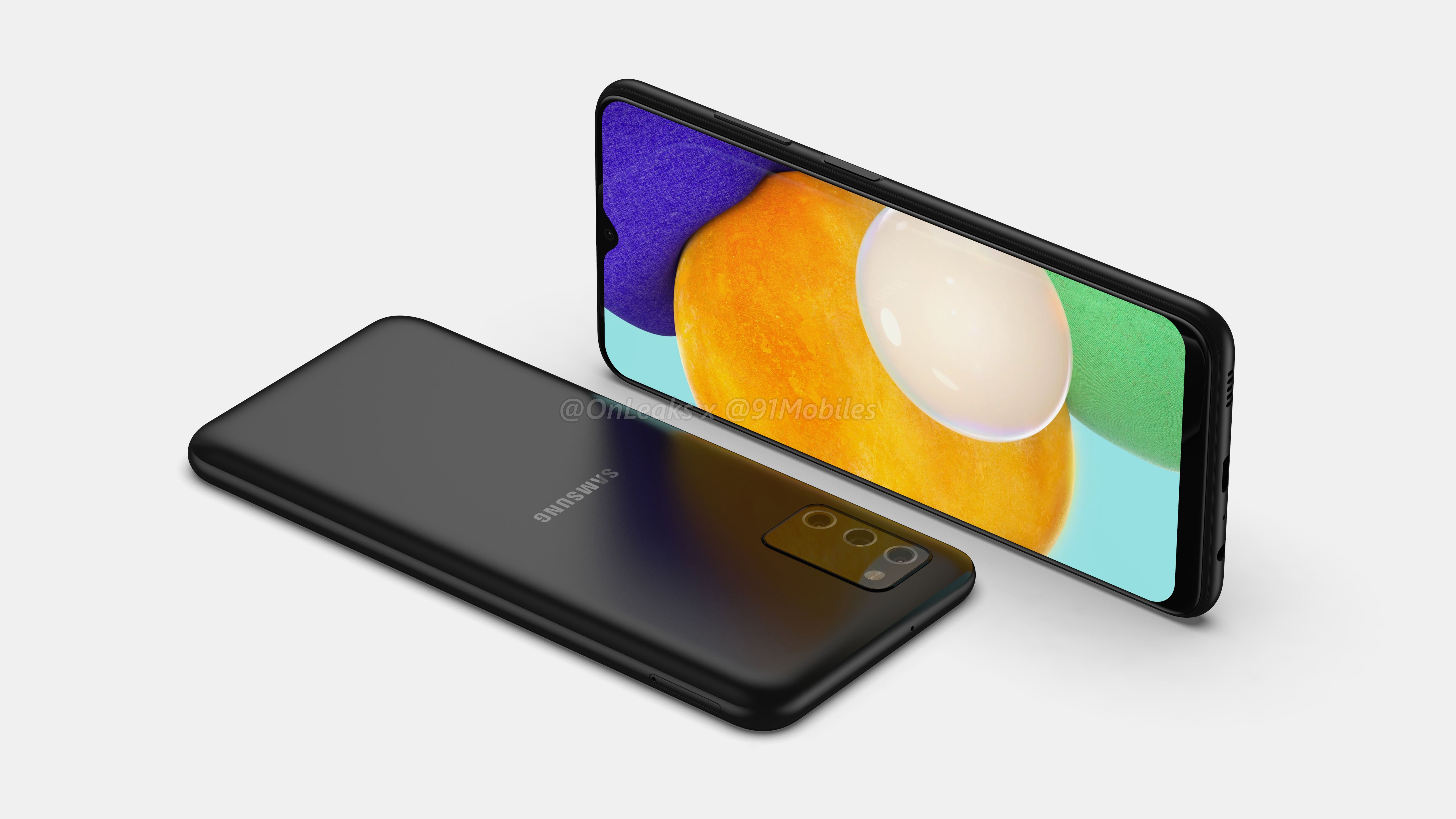 Samsung Galaxy A03s CAD renders by OnLeaks/91mobiles