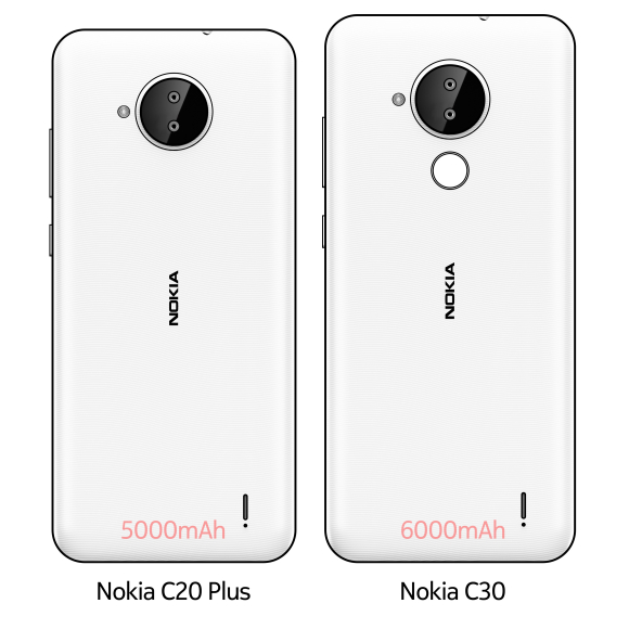 Nokia C20 Plus and Nokia C30