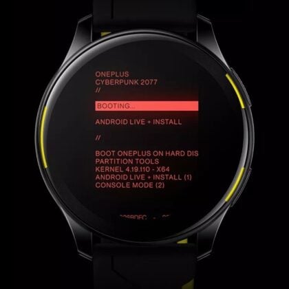 OnePlus Watch Cyberpunk 2077 Limited Edition 01 Bootanimation