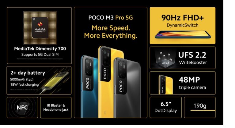 POCO M3 Pro 5G specs