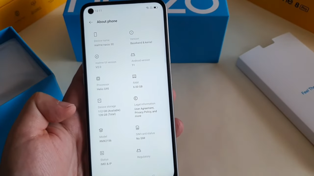 Realme Narzo 30 key specs